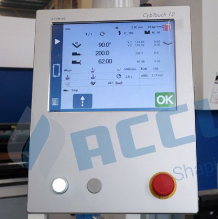 مكبس ثني المعادن CNC مع نظام CybTouch 12 PS