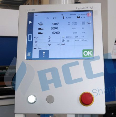 مكبس ثني المعادن CNC مع نظام CybTouch 12 PS